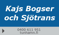 Kajs Bogser och Sjötrans logo